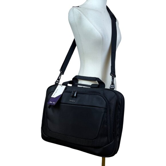 Targus Black Nylon With Handles & Shoulder Strap CityLite Laptop Briefcase 15.6" - Picture 7 of 13